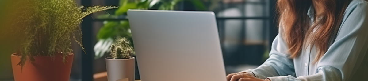 woman at laptop